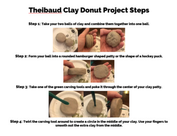 Preview of Wayne Thiebaud Clay Donuts