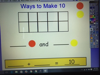 Preview of Ways To Make Ten (Ten frame activity)