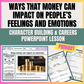 Preview of Ways that money can impact on people’s feelings and emotions- Elementary School