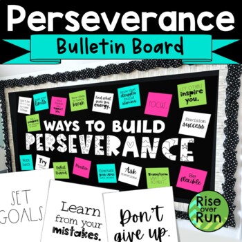 Preview of State Testing Bulletin Board with Ways to Build Perseverance for Test Motivation