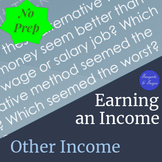 Ways to Earn an Income Class Notes and Activities (Earning