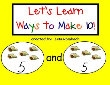 Preview of Ways to Make 10 SmartBoard Lesson for Primary Grades