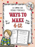 Ways to Make 4-12 Printables (No-Prep)