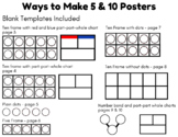 Ways to Make 5 & 10 Anchor Chart - Part Part Whole Posters
