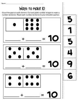 Ways to Make 6,8 and 10 math composing number worksheet | TpT