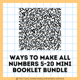 Ways to Make All Numbers Mini-Booklets Mega Bundle!
