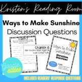Ways to Make Sunshine Novel Discussion Questions *Printabl