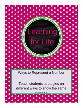 Preview of Ways to Represent a Number: An Editable Word Document