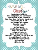 Ways to Say Class, Yes Poster
