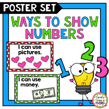 Preview of Ways to Show Numbers Poster Set