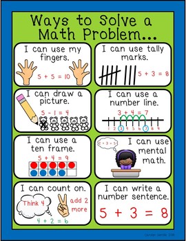steps to solve a problem in math