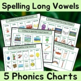Ways to Spell Long Vowel Sounds | 5 Desk or Wall Charts
