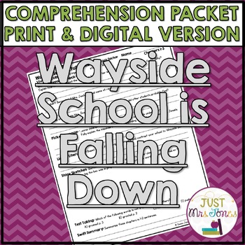 Wayside School is Falling Down Novel Study Google Drive™ and Printable  Versions - The Teaching Bank