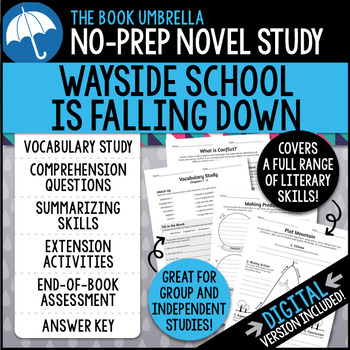 Wayside School is Falling Down by Louis Sachar Novel Study by Dors Learning