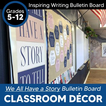 Preview of Writing Interactive Bulletin Board for Middle & High School Classroom Decor