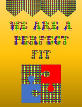Preview of We Are A Perfect Fit