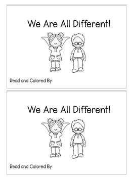 Preview of We Are All Different!