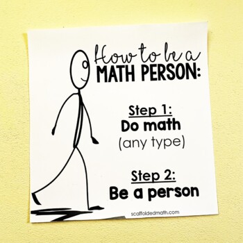 We Are All Math People Growth Mindset Poster