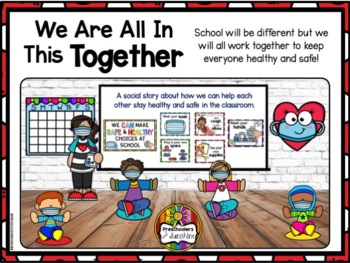 Preview of We Are All in This Together (Social Story on Social Distancing in the Classroom)