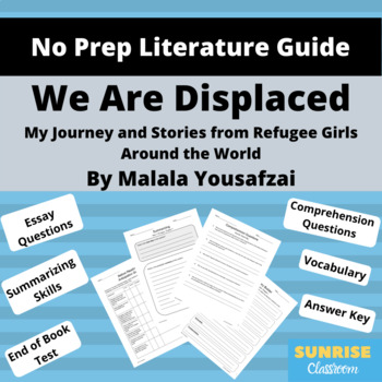 Preview of We Are Displaced by Malala Yousafzai Literature Guide