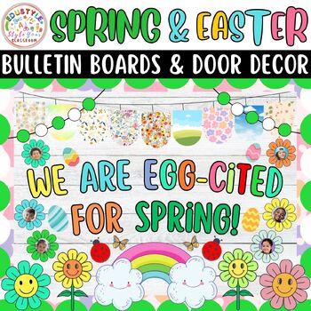 Preview of We Are Egg-Cited for Spring: Spring And Easter Bulletin Boards & Door Decor Kits