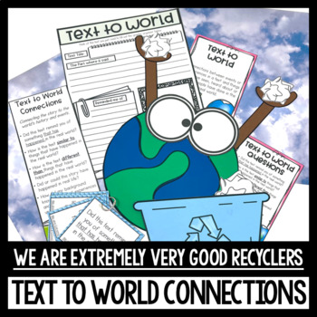 Preview of We Are Extremely Very Good Recyclers Earth Day Reading Activities
