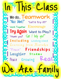 We Are Family Classroom Poster