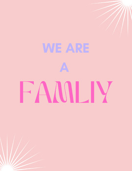 We Are Family Poster by Tabatha Lozano | TPT