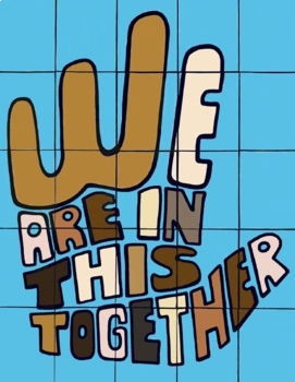 Preview of We Are In This Together - 25-Piece Collaborative Color-By-Number Poster