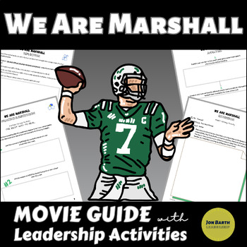 Preview of We Are Marshall Movie Guide with Leadership Activities