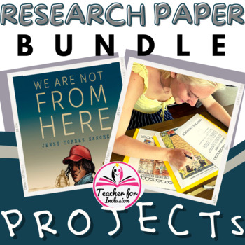Preview of We Are Not From Here Jenny Torres Sanchez Project/Research Paper Bundle