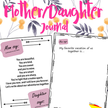 Mother & Daughter Back and Forth Journal: Mother Daughter Journal pass back  and forth to Create Meaningful Conversations and to Bond and Connect, It