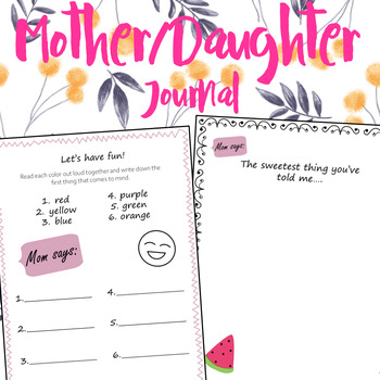 Mother Daughter Journal Pass Back and Forth: Gift Ideas for Adult  Daughters, Women Keepsake Diary with Guided Prompts, Fun Quizzes, Questions  and