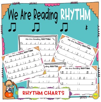 Preview of We Are Reading Rhythm Play Along Charts