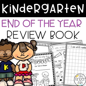 Preview of Kindergarten End of the Year Review Summer Memory Book