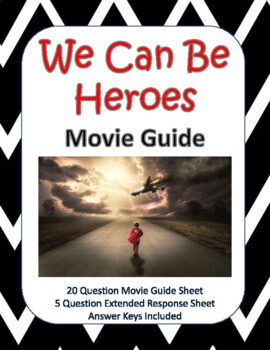 Preview of We Can Be Heroes Movie Guide (2020) - Google Slide Copy Included