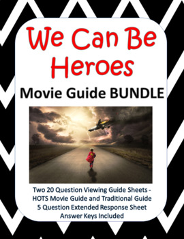 Preview of We Can Be Heroes Movie Guide Bundle (2020) - Differentiated - Google Slide Copy