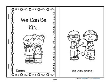 Download We Can Be Kind Reader Preschool #KindnessNation by KidSparkz | TpT