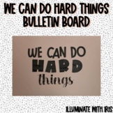 We Can Do Hard Things Bulletin Board - Boho decor