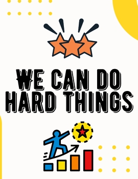 Preview of We Can Do Hard Things Poster Bundle
