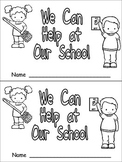 We Can Help at our School Emergent Reader for Kindergarten