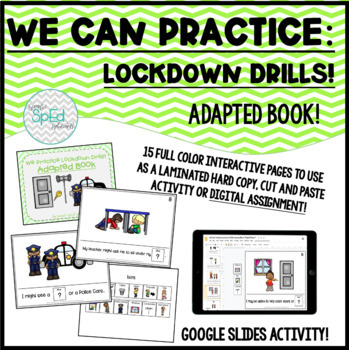 Preview of We Can Practice Lockdown Drills! Adapted Book/Social Story *Digital Activity!*