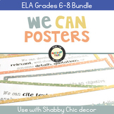 ELA Standards We Can Posters Bundle 6th - 8th