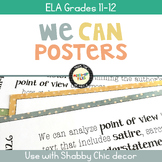 ELA Standards Posters 11th - 12th Grades