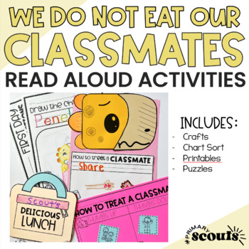 Preview of Back to School Activities | We DON'T EAT OUR CLASSMATES Craft and Activities