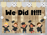 We Did It!!! Graduation Classroom Bulletin Board Kit or Do