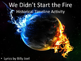 We Didn't Start the Fire, by Billy Joel - Timeline Activity