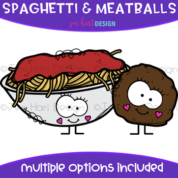 We Go Together Clipart Spaghetti Meatballs Jen Hart Clip Art