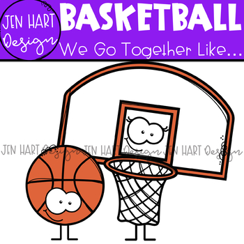 We Go Together Clipart Sports Basketball Jen Hart Clip Art