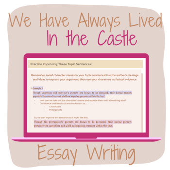 essay questions for we have always lived in the castle